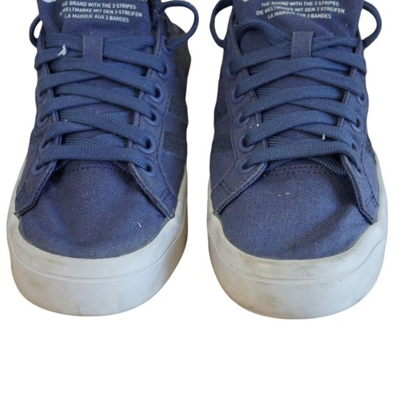 Adidas Courtvantage Blue Canvas Sneakers Womens‎ Size 7.5 - Picture 3 of 12